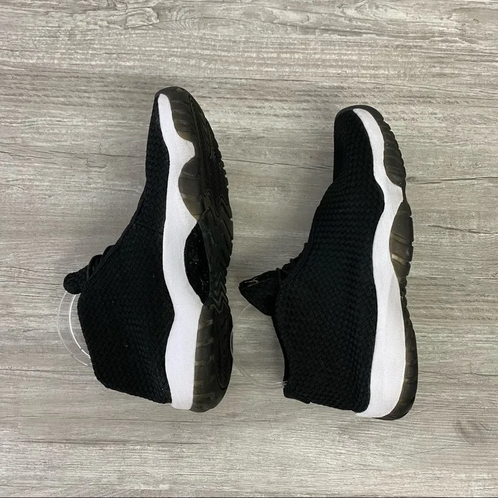Nike Air Jordan Future OREO 656503 010 Black White Gold Wooven Mesh XI 11 8